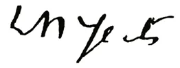 Signature of W. B. Yeats