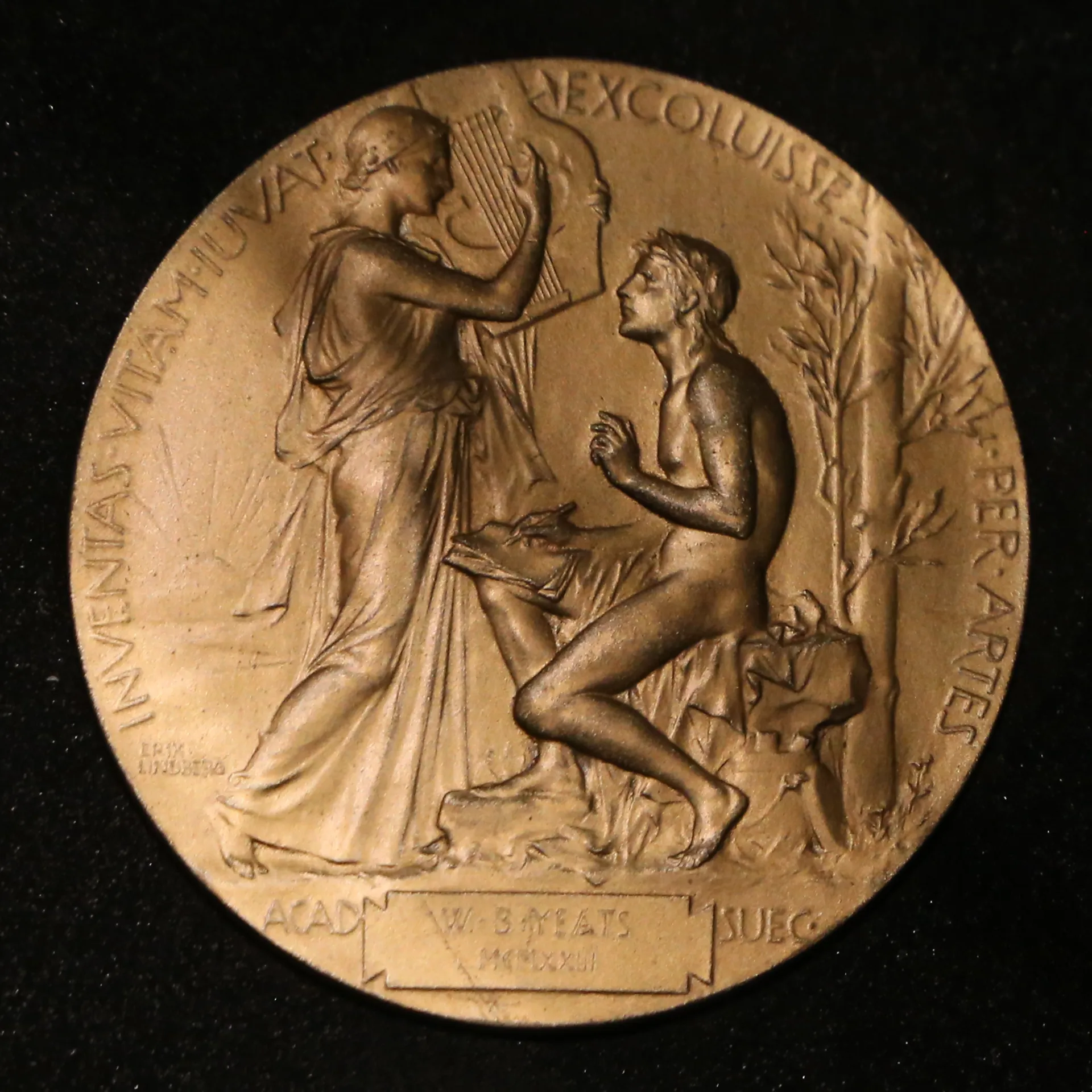 Yeats's Nobel Prize medal (1923), National Library of Ireland